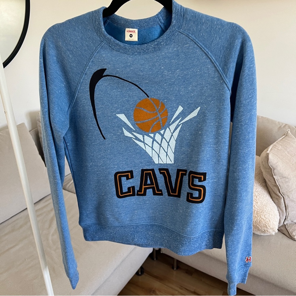 HOMAGE CAVS RETRO CREWNECK SWEATSHIRT